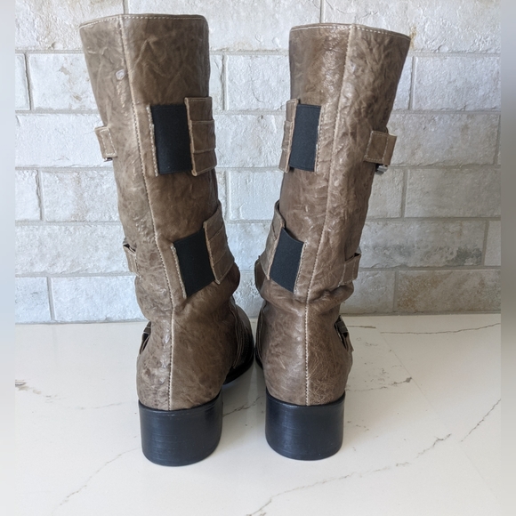 THOMAS WYLDE EUC ash skull moto boots - Picture 7 of 12